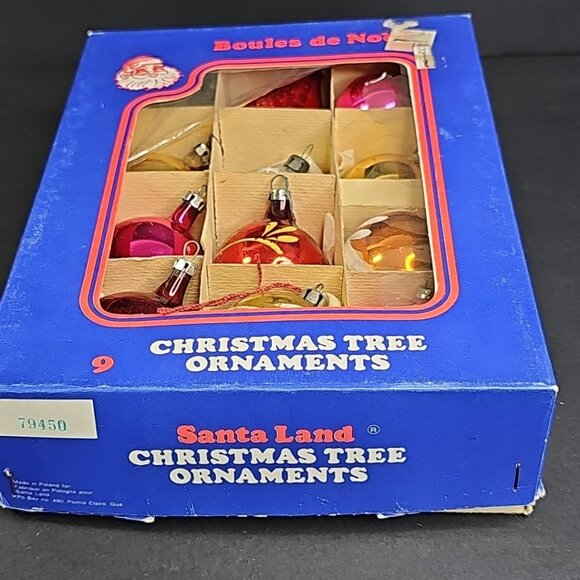 Vintage Christmas Ornaments 12pcs Various Types Glass Read - Picture 5 of 16